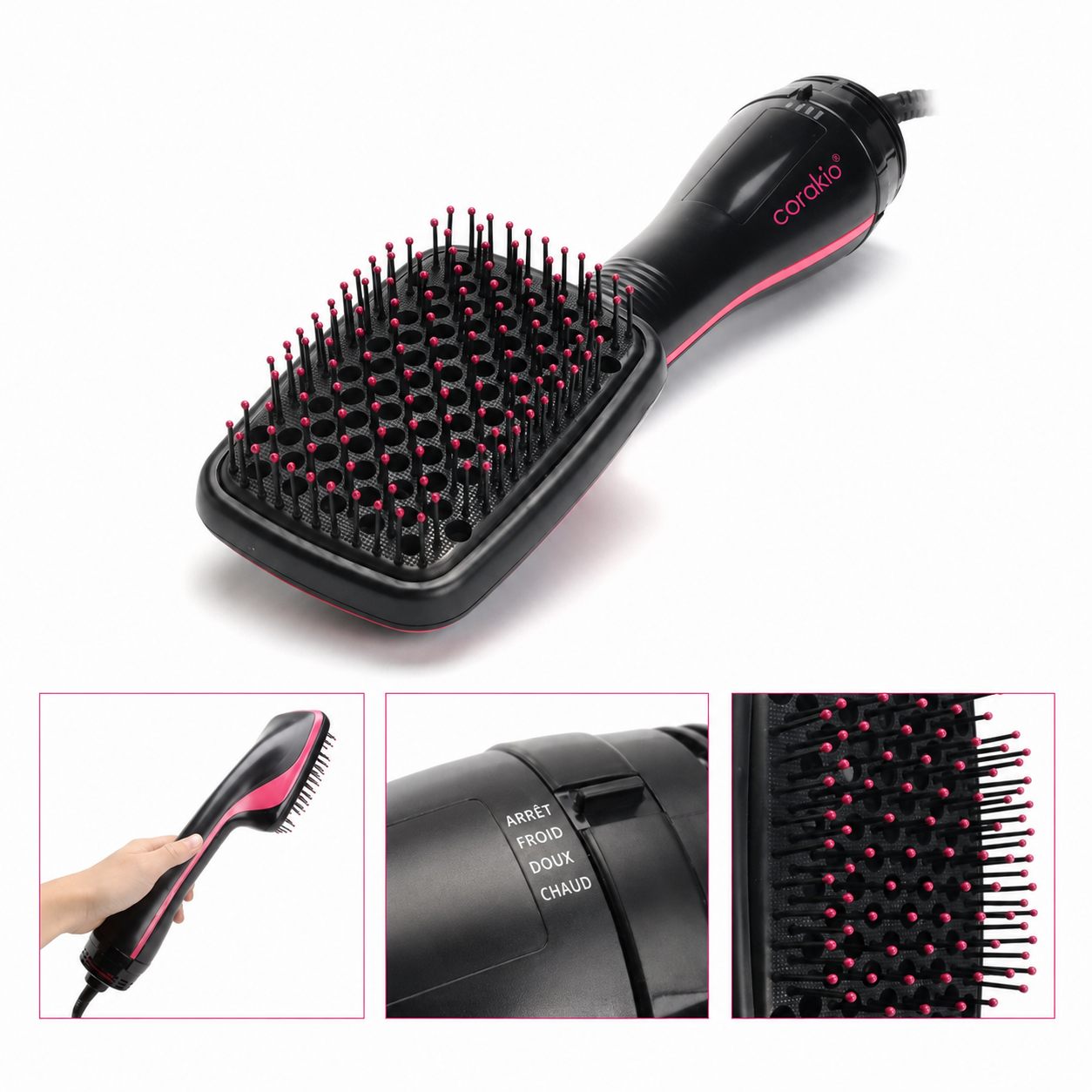 🆙Offre limitée : -49 % 🔥 Brosse soufflante multifonction 2-en-1 – Séchage rapide, lissage et coiffage