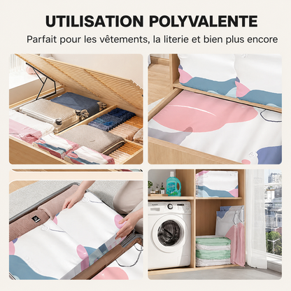 ♥️Corakio® Sac de Rangement Sous Vide Haute Capacité pour Vêtements et Couettes