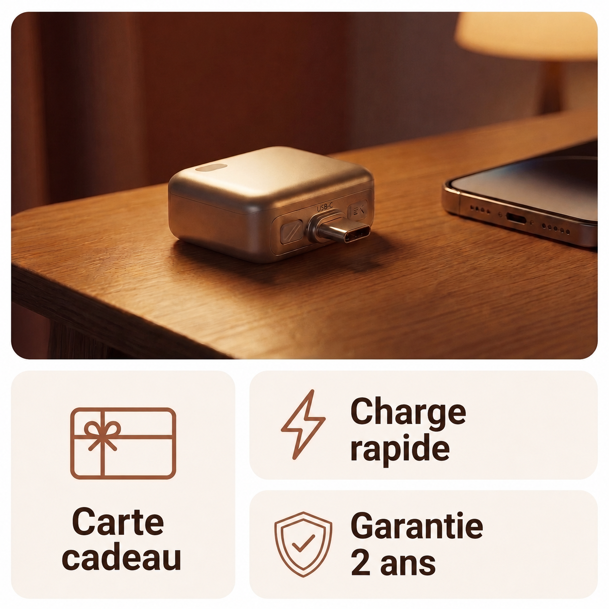 🛡️ Corakio® Protection de Charge Type-C à Déconnexion Automatique – Adaptateur Anti-Surcharge 140W pour une Charge de Nuit en Toute Sécurité