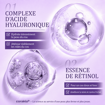 ⏳corakio® Crème Liftante Cou & Décolleté Roll-On