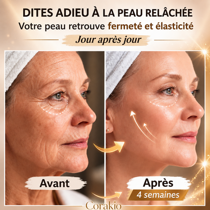 🌸Corakio® Crème Raffermissante Anti-Âge aux Polypeptides