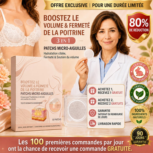 up  Patchs à micro-aiguilles Celsiora® pour sublimer la poitrine