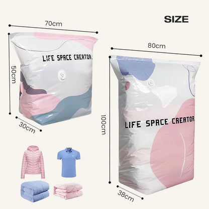 ♥️Corakio® Sac de Rangement Sous Vide Haute Capacité pour Vêtements et Couettes