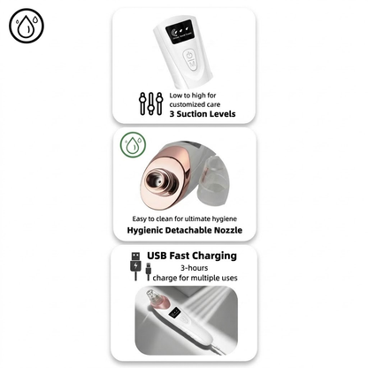 🆙Vide Pore électrique & Blackhead Remover - Rechargeable Spot Extractor Tool Setf